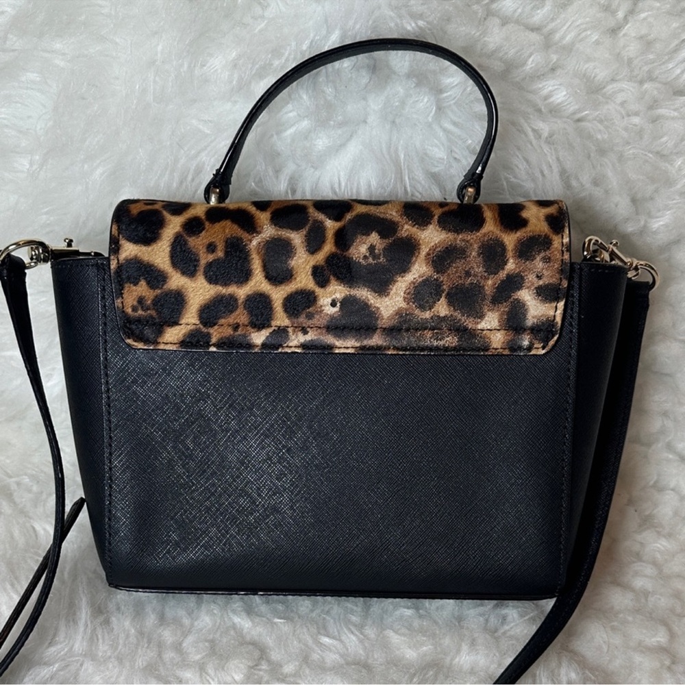 Kate Spade New York Run Wild Leopard Pink Kerrie Crossbody Satchel Purse NWOT - Picture 5 of 16